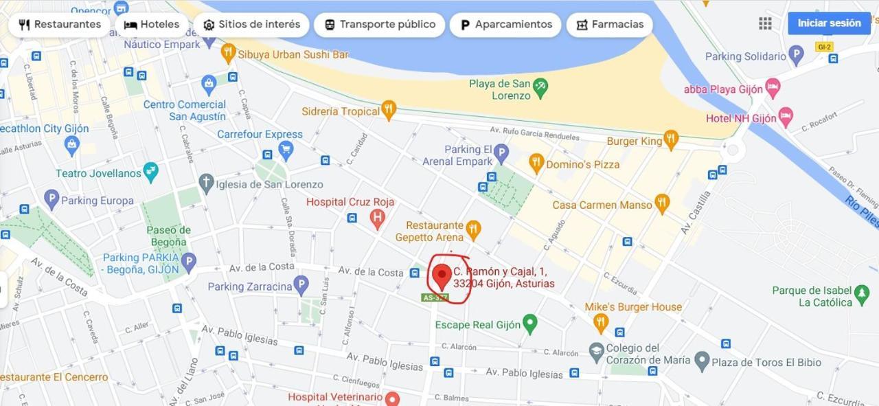 Apto Ramon Y Cajal,1- Centrico Y Cerca De Playa San Lorenzo-3Hab Garaje Opc 希洪 外观 照片
